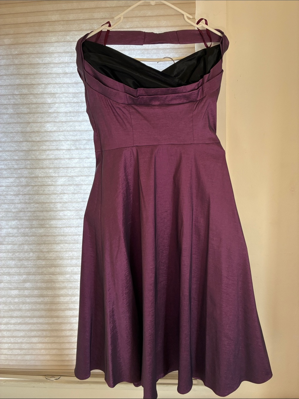 Stop Staring Plum Midi Dress with Black Contrast Bodice